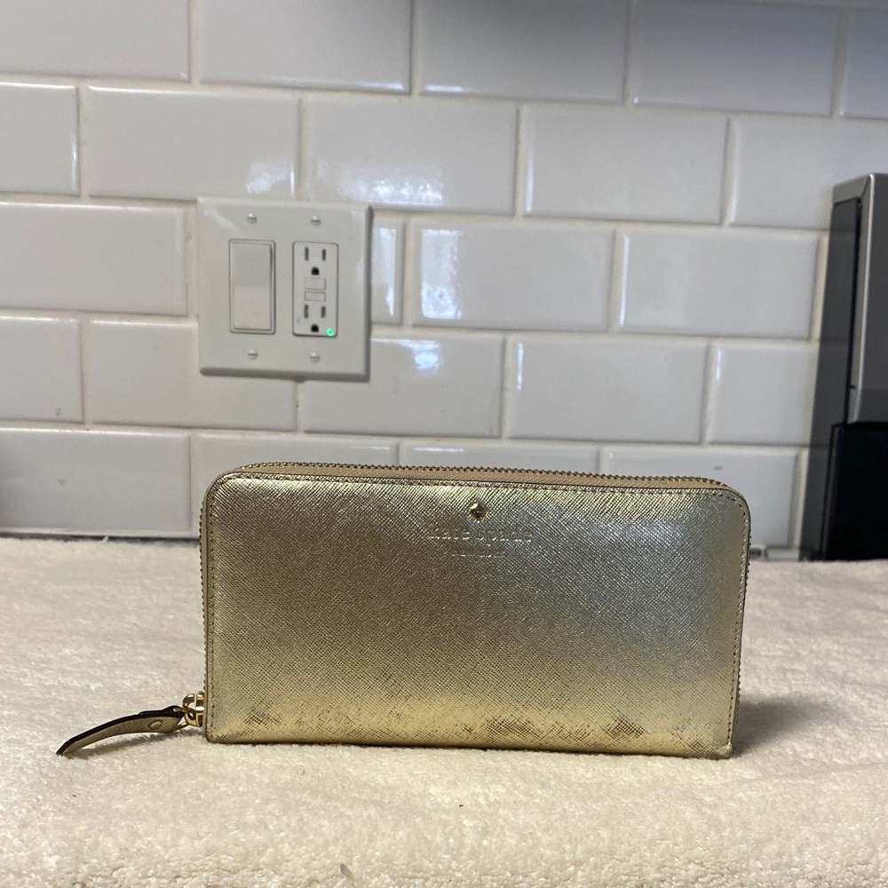 Kate Spade Metallic Gold Wallet